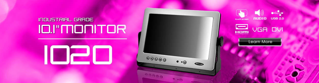 10 inch monitor, 10 inch touchscreen, small monitor, small touchscreen https://www.xenarc.com ruggedized solutions manufacturer for all industries  HDMI, VGA, DVI Video Inputs