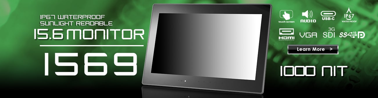 15 inch monitor, 15 inch touchscreen https://www.xenarc.com ruggedized solutions manufacturer for all industries  HDMI, VGA, DVI Video Inputs