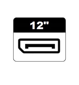 12" Displayport Monitors