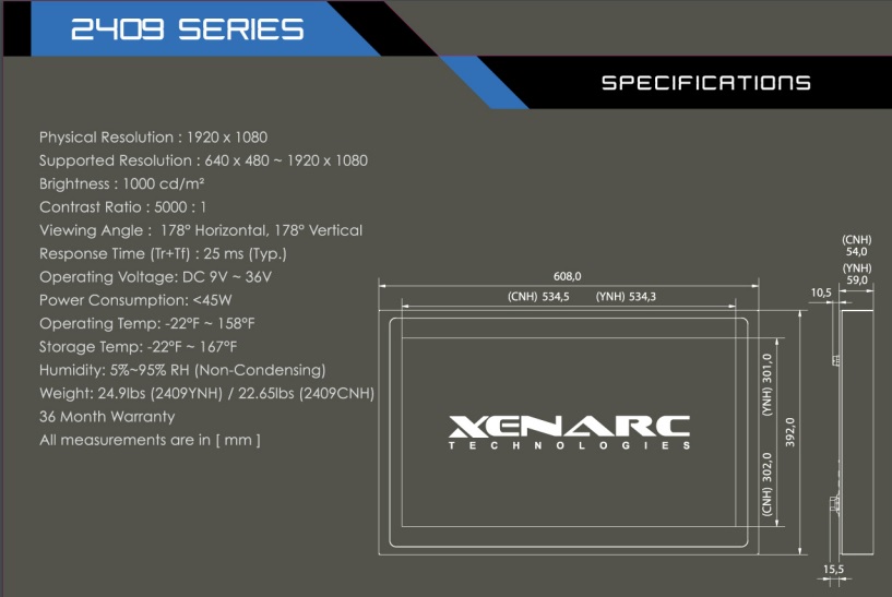 https://www.xenarc.com/2409CNH.html The Best Rugged Touchscreen Solutions for Cleaning and Sanitizing in Food Processing and Beverage Plants   https://www.xenarc.com/2409YNH.html     