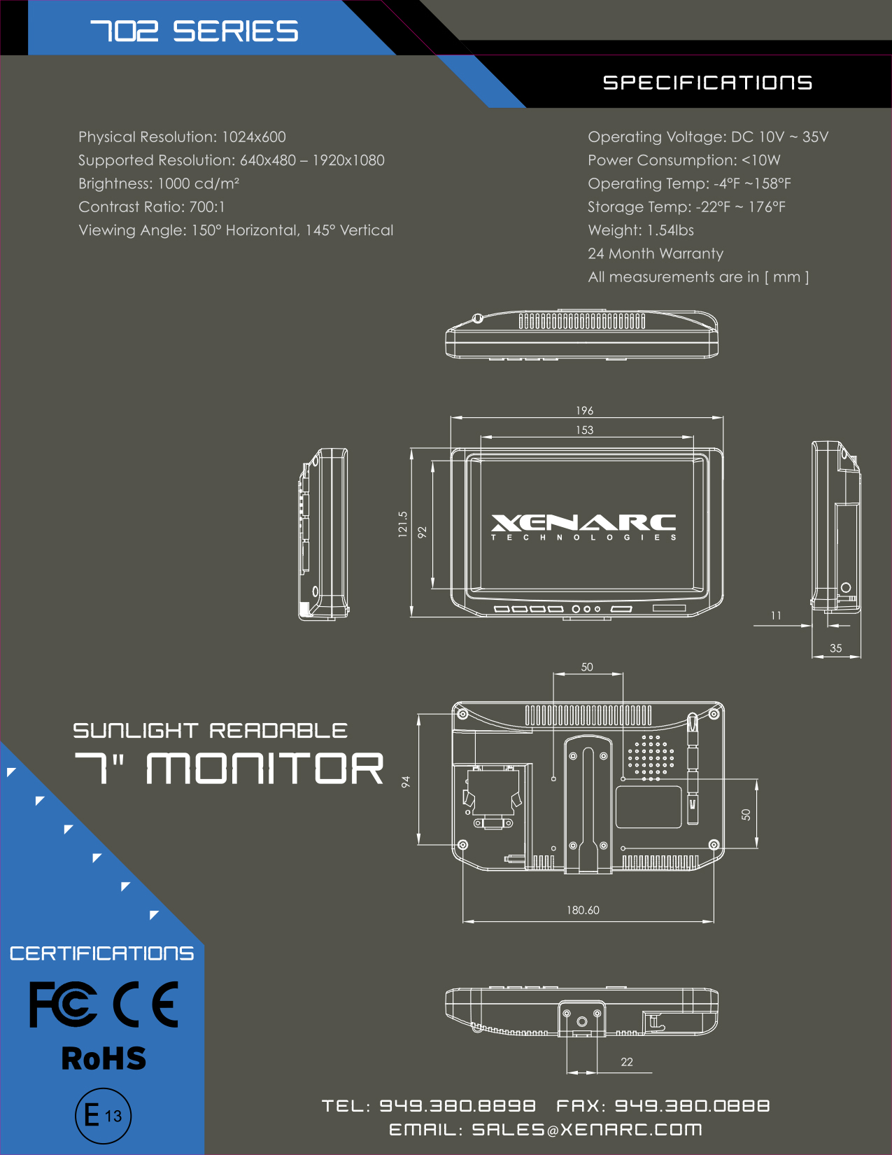 touchscreen, touchscreen monitor, small touchscreen, small monitor, 10” touchscreen, 7” touchscreen,10” monitor, 7” monitor, LCD Monitor, touch screen, touch screen monitor, touchscreen manufacturer, monitor manufacturer, touchscreen solutions manufacurer https://www.xenarc.com