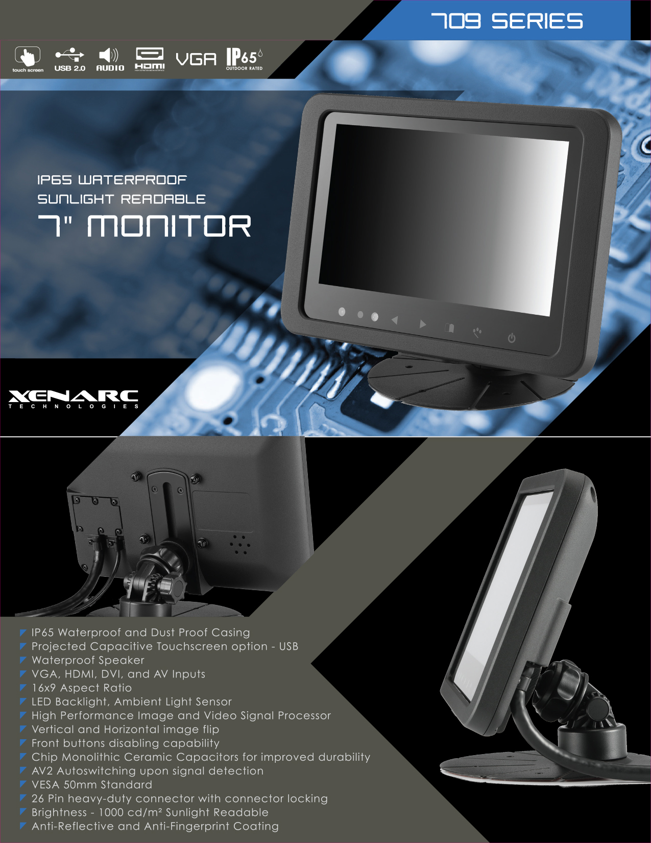 The Best Small Monitor and Small Touchscreen Solutions For Small Projects And Small Spaces Rugged Small LCD Touchscreen Monitor Solutions for All Industries - 7", 8", 9", 10",12",15",18" https://www.xenarc.com  Xenarc Technologies manufactures the best 7",8",9",10",12",15",18",24" Touchscreen Solutions for all industries and are tested and certified according to our customers requirements and according to their industry specifications.  Xenarc's are built to work anywhere and build to last. MTBF(Mean Time Between Failures) of a Xenarc is 55,000 hour of continuous operation or 6.2 years.    touchscreen, touchscreen monitor, small touchscreen, small monitor, 10” touchscreen, 7” touchscreen,10” monitor, 7” monitor, LCD Monitor, touch screen, touch screen monitor, touchscreen manufacturer, monitor manufacturer, touchscreen solutions manufacurer https://www.xenarc.com