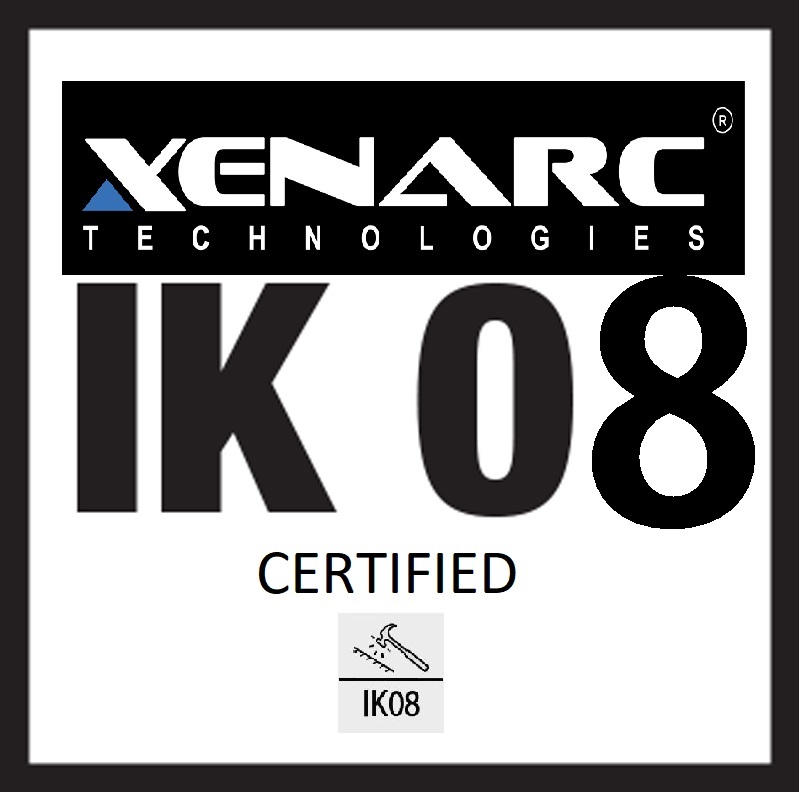 702GSH IK08 Tested and Certified against 5 Joules of Impact Force  Xenarc Technologies 702GSH Display Monitor was recently tested and certified against 5 joules of impact force on the touch screen and passed - 3rd Party Testing & Industry Certification of Rugged Enterprise-Ready 7" to 18" Touchscreen Display Solutions www.xenarc.com