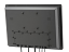 1219GNS Back View with Cables and Waterproof Cover Installed - 12.1" IP67 Sunlight Readable Optical Bonded Capacitive Small Touchscreen LCD Monitor with SDI, HDMI, DVI, VGA & AV Inputs & HDMI, SDI Video Output
