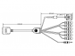 26-PIN YV Series HDMI, VGA, DVI & AV Monitor Input Cable - 1.8 METER